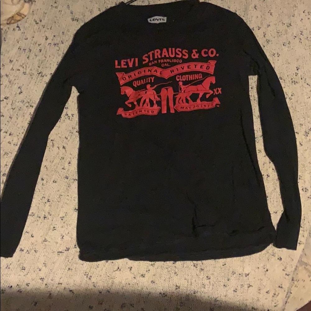 Levi’s Men’s Black Long sleeve shirt